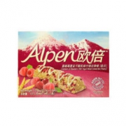 英国进口 欧倍Alpen 草莓酸乳味什锦谷物棒5条装137.5g *7件