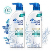 海飞丝无硅油洗发水套装致美450ml*2 持久去屑水润柔亮 清香型 新老包装随机发货 *2件