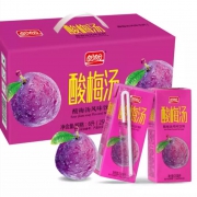 盼盼  酸梅汤 酸梅 水果味 果汁饮料 250ml*24盒 *5件