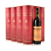 长城（GreatWall）红酒 特酿6年解百纳干红葡萄酒 整箱装 750ml*6瓶（圆筒装）