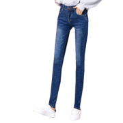 柏草姿美 高腰小脚弹力牛仔长裤3366 券后59元包邮