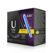 U by Kotex Click 导管式 卫生棉条 普通流量 单盒装 18支 *4件