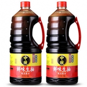 中坝酱油 鲜味生抽1.8L酿造酱油两瓶装