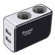 iFound 方正科技 FZ-24 车载点烟器扩充器 2孔+2USB 24V