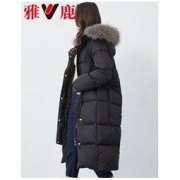 YALU 雅鹿 YA61U0030 女士过膝羽绒服