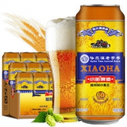 哈特 10度黄啤 小麦王啤酒 500ml*12罐