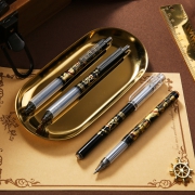 M&G 晨光 航海王黑金系列 中性笔 0.5mm 黑色 5支 14.9元包邮（需用券）