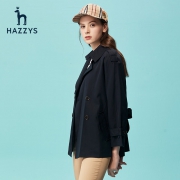 Hazzys 哈吉斯 ASWSH09AH02y 女士短款风衣大衣 1727元包邮