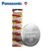 Panasonic 松下 CR2032 纽扣电池 5粒装 11.9元