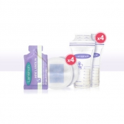限用户：Lansinoh 兰思诺 羊毛脂乳头霜1.5g+蓝芯乳垫2片*4+储奶袋2片*4 9.9元包邮