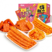 百草味 嗨辣条零食盒子 520g/32包 *2件