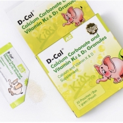 D-Cal 迪巧 颗粒小儿钙 维D3维K2冲剂20袋*2盒 137元包邮（需用券）