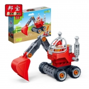 BanBao 邦宝 百变工程车挖掘机吊车 大颗粒积木益智 拆装拧螺丝刀玩具 28元包邮（需用券）