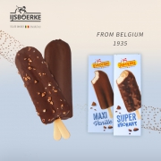 比利时百年品牌、线下实体店：10支 IJSBOERKE 巧克力脆皮牛奶雪糕