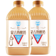 兰格格炭烧风味熟酸奶桶装1000g*2 券后￥38