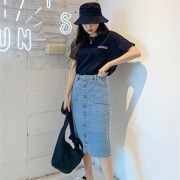 24日0点：韩都衣舍 NW12481 女士牛仔半裙