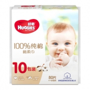 HUGGIES 好奇 婴儿棉柔巾 80抽*10包 *3件 +凑单品 202.7元包邮（合67.57元/件）