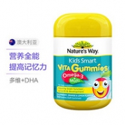 Nature's Way 佳思敏 omega3+复合维生素软糖 50粒x2件