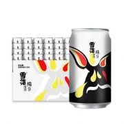 雪花 啤酒 9度纯9 330ml*24听 整箱 *2件