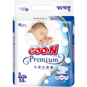 百亿补贴：GOO.N 大王 天使系列 婴儿纸尿裤 S58片 108元包邮