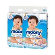 Moony 尤妮佳 婴儿纸尿裤 M64*2包*2件