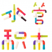 ddung 冬己 儿童水管道积木 42粒 送说明书 6.9元