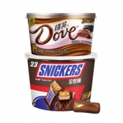 天猫 88VIP：Dove 德芙 什锦巧克力249g+Snickers 士力架 全家桶460g *5件 179.74元（合35.95元/件）