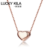 LUCKY KILA 18k镀金 心形吊坠锁骨链 153元包邮（需用券）
