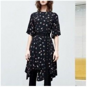 10日10点：MO&Co 摩安珂 MA182DRS139M08 束腰印花连衣裙