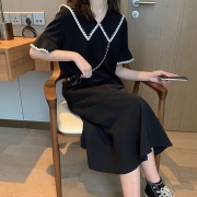 旎丝澜 200327 女士娃娃领连衣裙