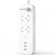 PHILIPS 飞利浦 SPS23221K/93 新国标2插位+3USB插座 1.6米 39元包邮（需用券）
