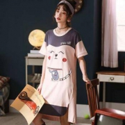 曼之伴 3029 女士棉质卡通睡裙