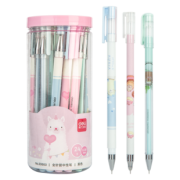 deli 得力 全针管中性笔 0.38mm 黑色 24支 *4件 57.6元包邮（合14.4元/件）