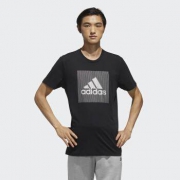 1日0点：adidas 阿迪达斯 男子运动型格短袖T恤 DY8658