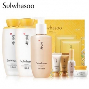Sulwhasoo 雪花秀 滋盈肌本水乳护肤套装（润颜水125ml+润颜乳125ml+洁面200ml+精华+面霜+面膜）