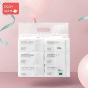 babycare 婴儿棉柔巾 干湿两用 100抽*6包
