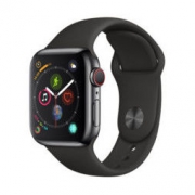 Apple 苹果 Watch Series 4智能手表（GPS 蜂窝款 40毫米深空黑色不锈钢表壳 黑色运动型表带)