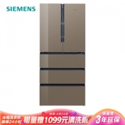 限地区、历史低价： SIEMENS 西门子 BCD-491W(KM49FSG0TI) 多门冰箱 金棕色