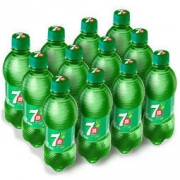七喜 柠檬味汽水 碳酸饮料 330ml*12瓶