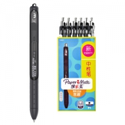 京东PLUS会员： Paper Mate 缤乐美 P1 速干中性笔 0.5mm 黑色 12支装 +凑单品