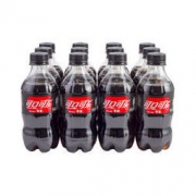 可口可乐 Coca-Cola 零度 Zero 汽水 碳酸饮料 300ml*12瓶 整箱装 可口可乐公司出品 *2件