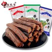 降价！东上蒋 伙火牛 内蒙古风干手撕牛肉干500g*2件 券后79.8元包邮 原味/孜然/香辣