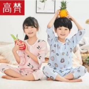 高梵 儿童夏季棉绸睡衣2件套（90~160码） 多款 ￥19.9