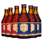 Chimay 智美 红帽蓝帽组合装 精酿啤酒 330ml 6瓶
