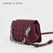CHARLES＆KEITH CK2-20270275 小香风格纹链条包