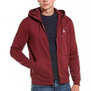 Original Penguin 企鹅牌 男士长袖拉链连帽卫衣