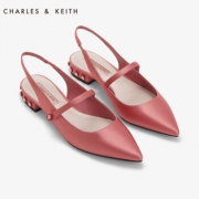 CHARLES&KEITH CK1-70390242 女士尖头袢带平底鞋