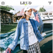 LRUD 15049941 女士宽松牛仔外套