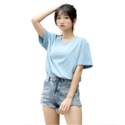 第2件12.9元 100.%纯棉！夏季女士圆领短袖T恤 券后￥14.9
