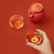 小泡蛋×故宫宫廷文化 步步高升 小君杯 携式茶具